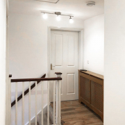 Painted Stairs and hallway.